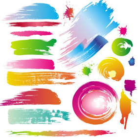 282x282 Vector Black Paint Brush Strokes Free Vector Download