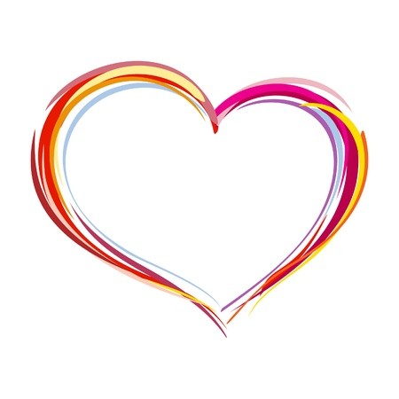 450x450 Painted Heart Royalty Free Vector Graphics
