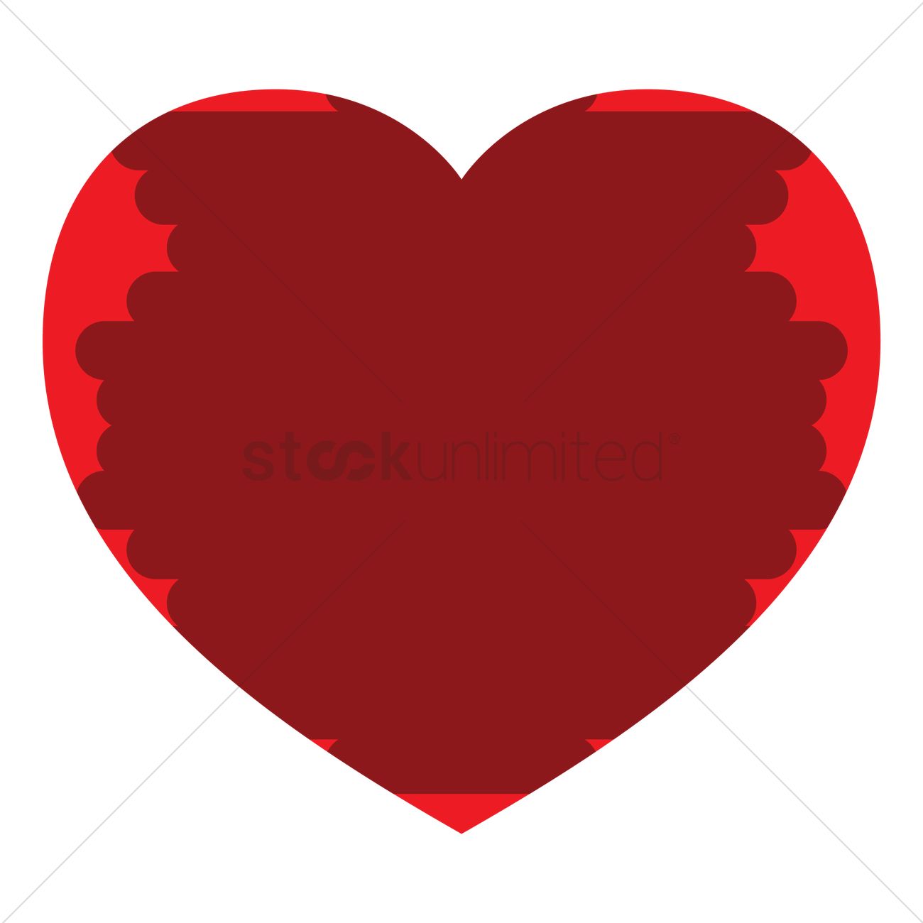 1300x1300 Painted Heart Vector Image