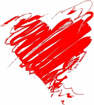 328x368 Painted Heart Vector Free Vector Download