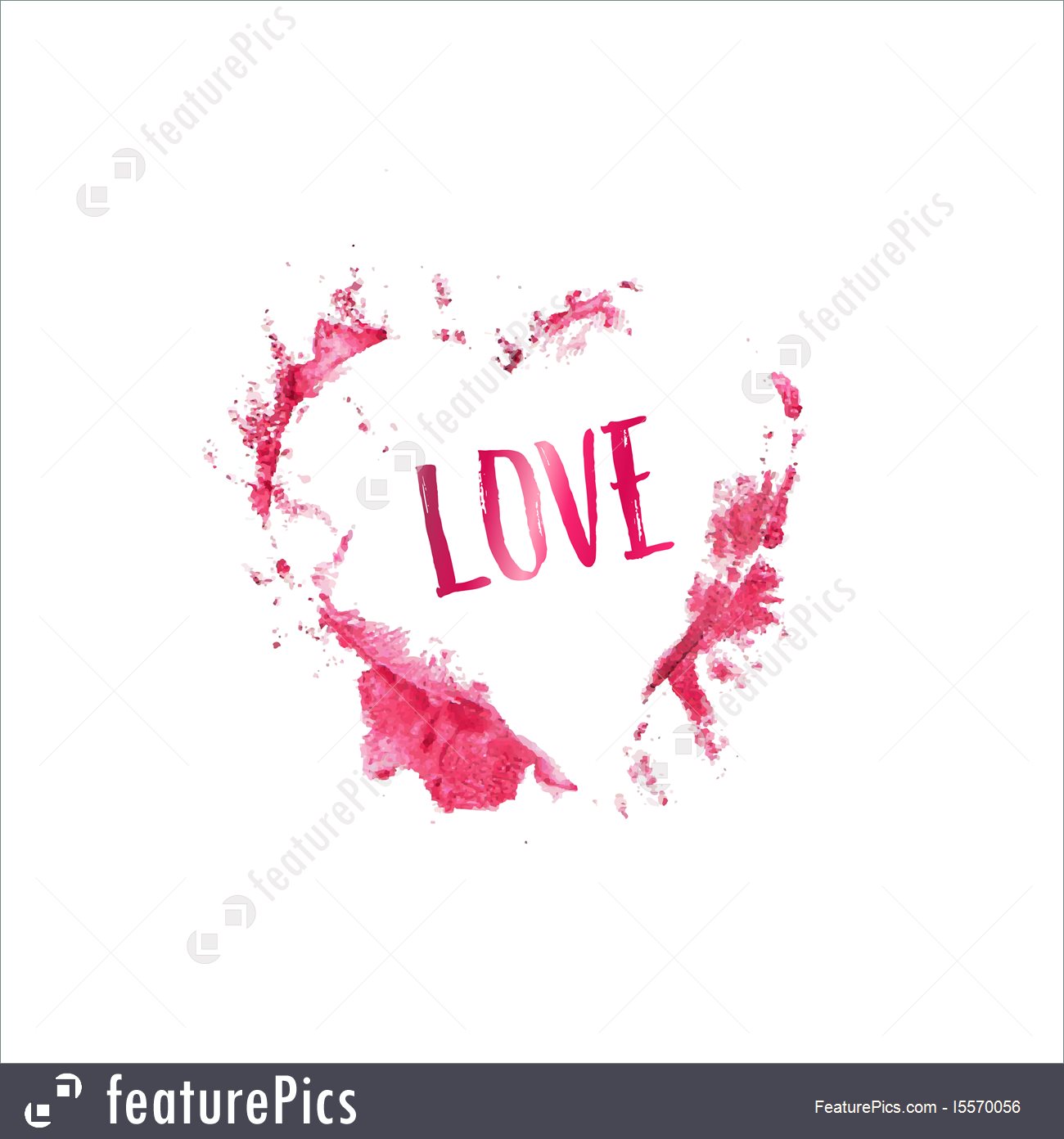 1300x1392 Watercolor Painted Heart Illustration