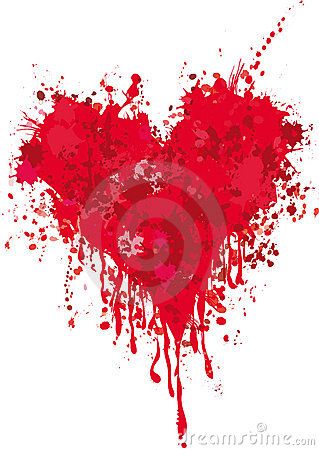 319x450 Grunge Heart Ink Blood Vector Love Splash Splatter Illustration
