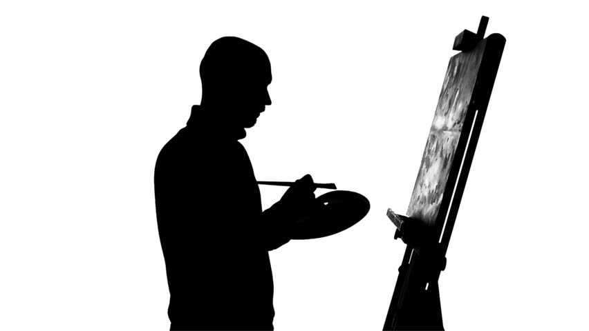 852x480 Huge Collection Of 'painter Silhouette' Download More Than
