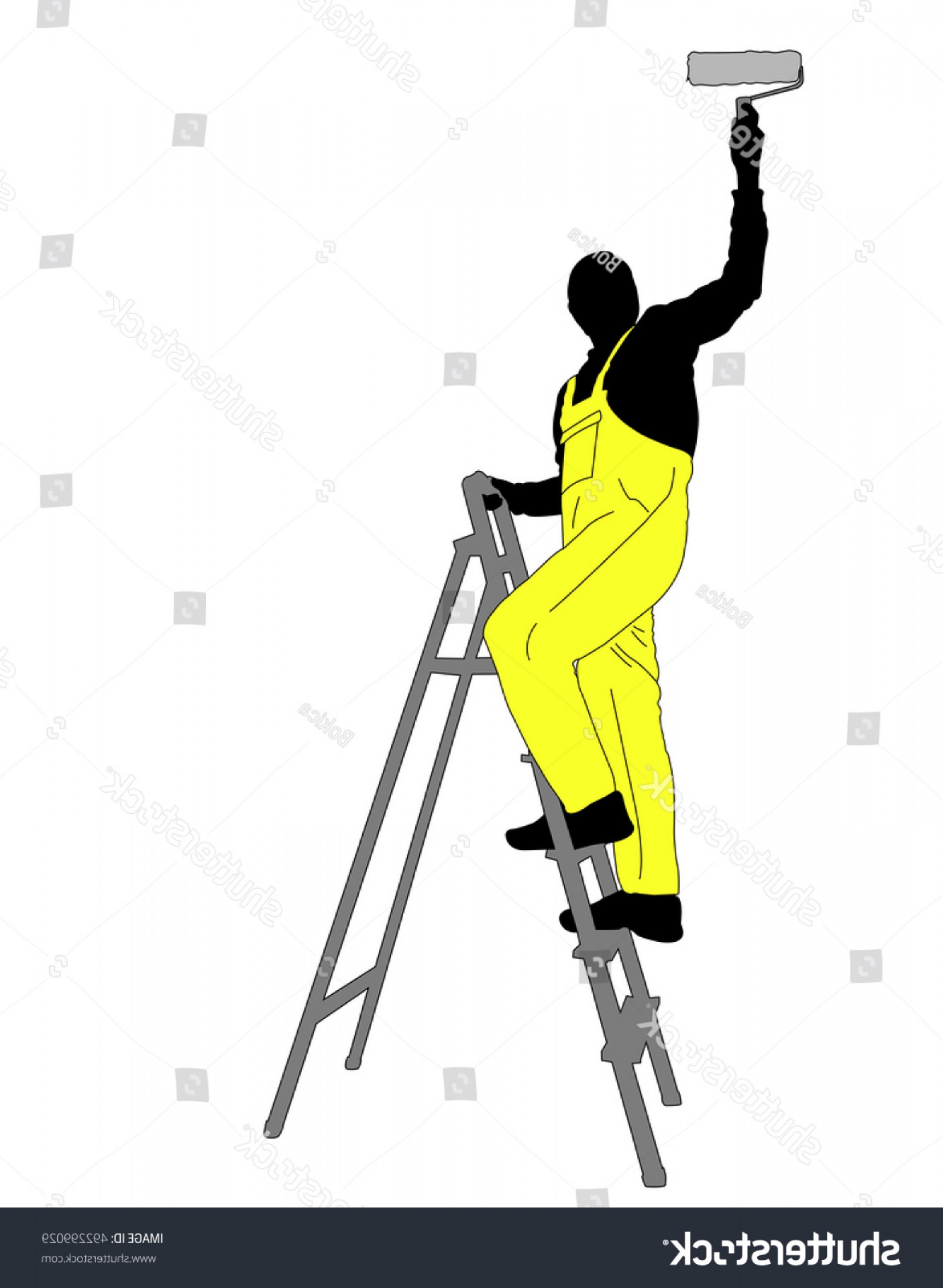 1406x1920 Man Painting Ceiling Silhouette Vector Geekchicpro