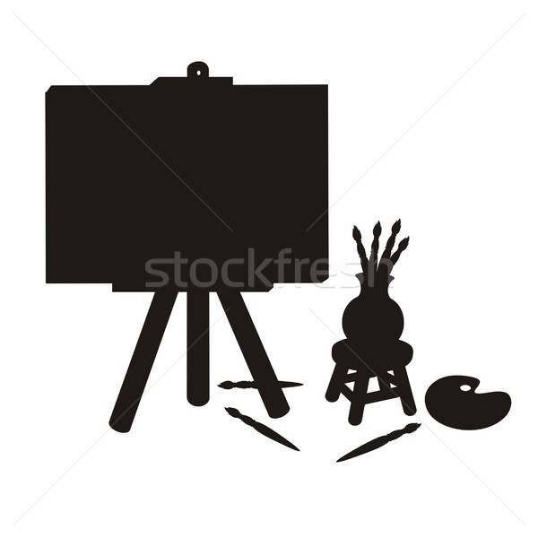 600x600 Painter Stuff Silhouette Vector Illustration Housebrasil