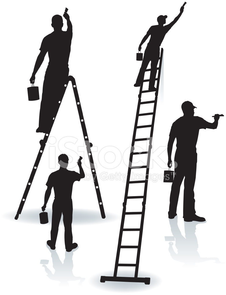 784x1024 Painters Home Improvement, Repairman Stock Vector