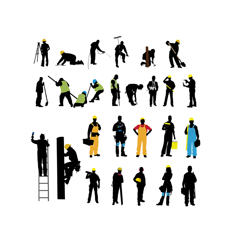 800x800 Construction Workers Silhouettes