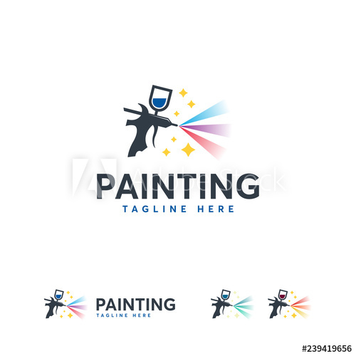 500x500 Magic Painting Logo Designs Template Vector, Art Logo Template