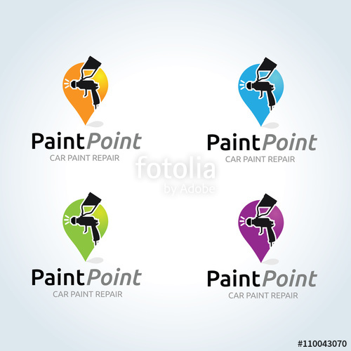 500x500 Car Paint Logo Car Services Logo Vector Logo Template Stock