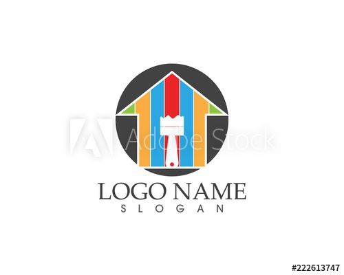 500x400 Painting Logo Vector Template
