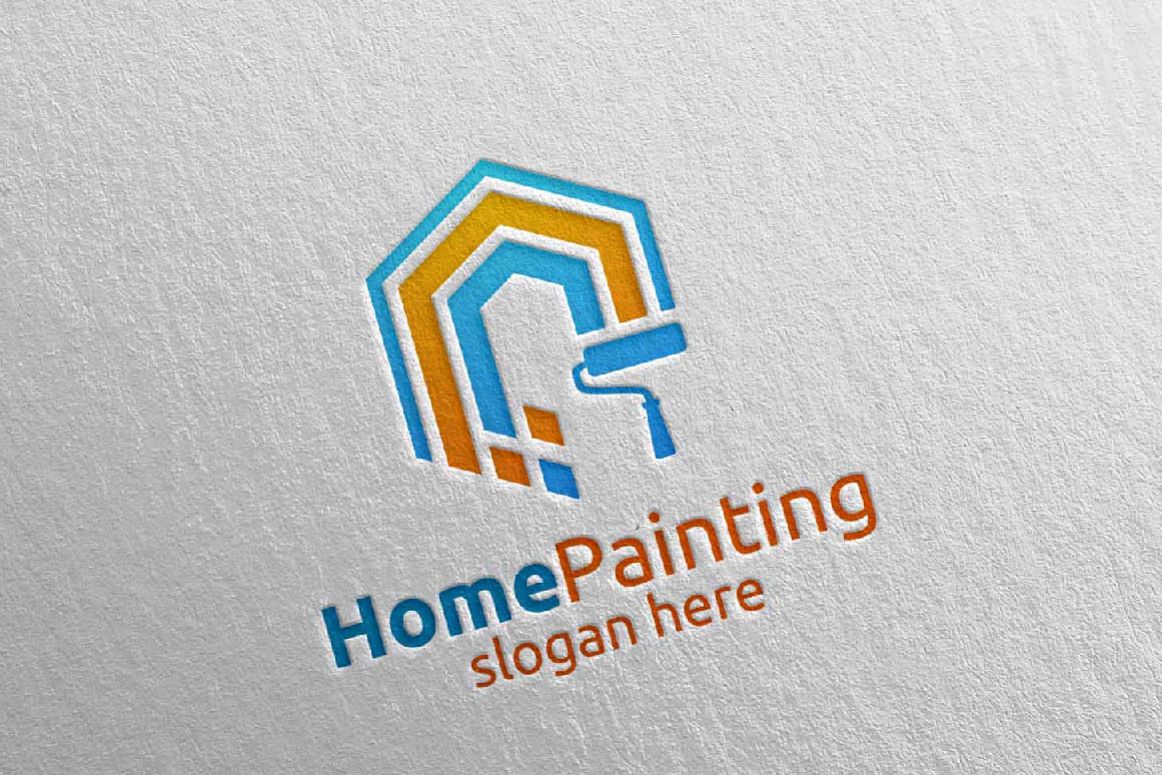 1162x775 Home Painting Vector Logo Design