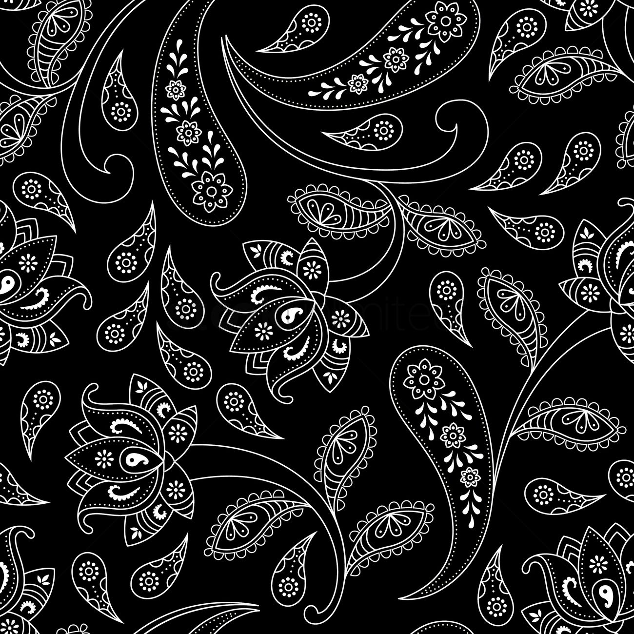 Paisley Background Vector at Vectorified.com | Collection of Paisley ...