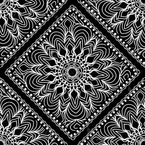 300x300 Photostock Vector A Seamless Square Border With Ornate Paisley