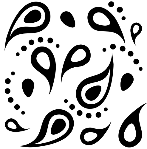 493x500 Paisley Pattern Vector