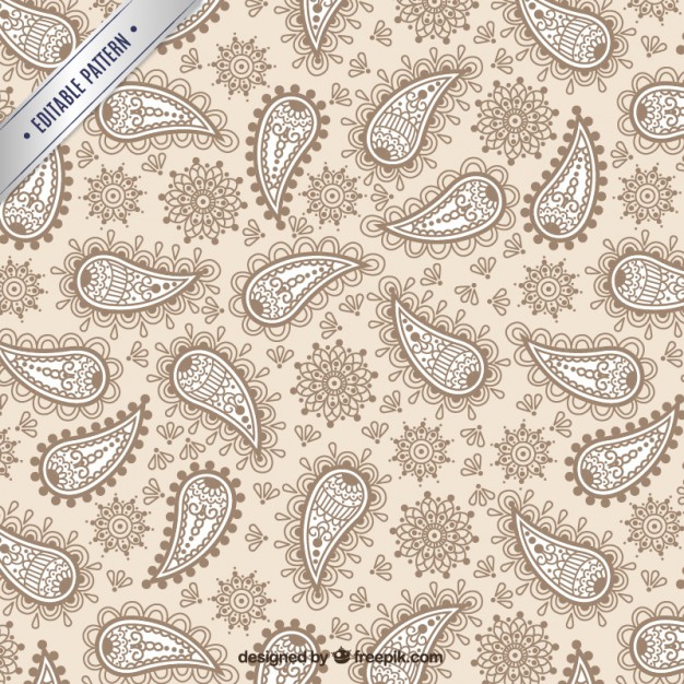 626x626 Ornamental Paisley Pattern Vector Free Download