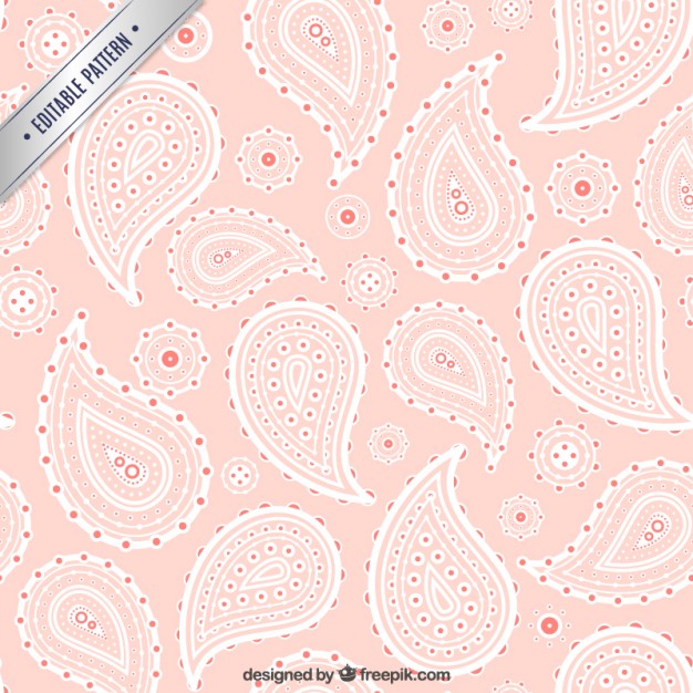 626x626 Pink Paisley Pattern Vector Free Download