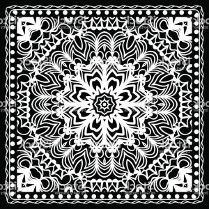 300x300 Photorectangle Mandala Hand Drawn Vector Pattern Geometric Romb