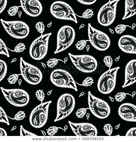 450x470 Stock Vector Seamless Paisley Black And White Pattern Cotton