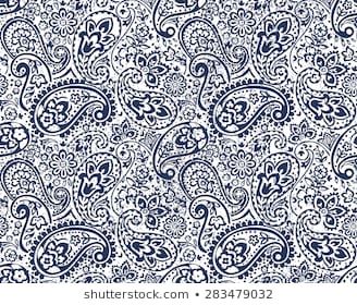 328x280 Vector Seamless Gentle Paisley Print With Flowers And Dots