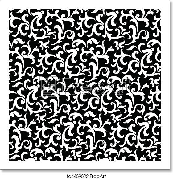 561x581 Free Art Print Of Vector Paisley Swoosh Pattern Vector Paisley