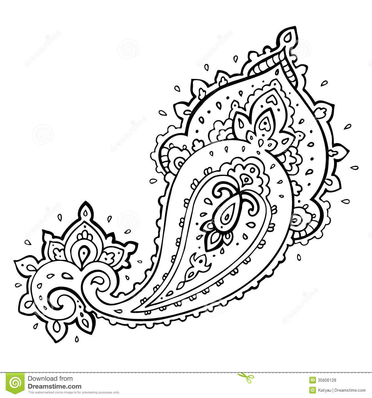 1300x1390 Paisley Vector Paisley Ethnic Ornament Vector Illustration