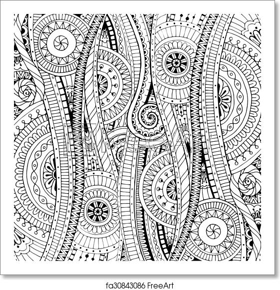 561x581 Free Art Print Of Doodle Background In Vector With Doodles
