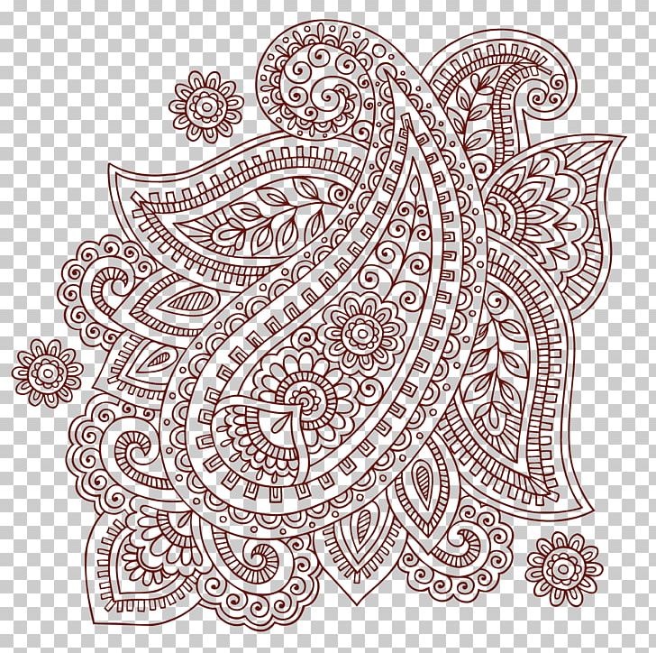 728x724 Paisley Mehndi Doodle Png, Clipart, Borders, Geometric Pattern