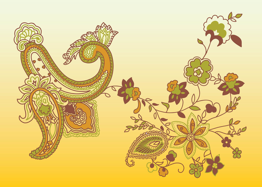 1024x732 Paisley Vector Vector Art Graphics
