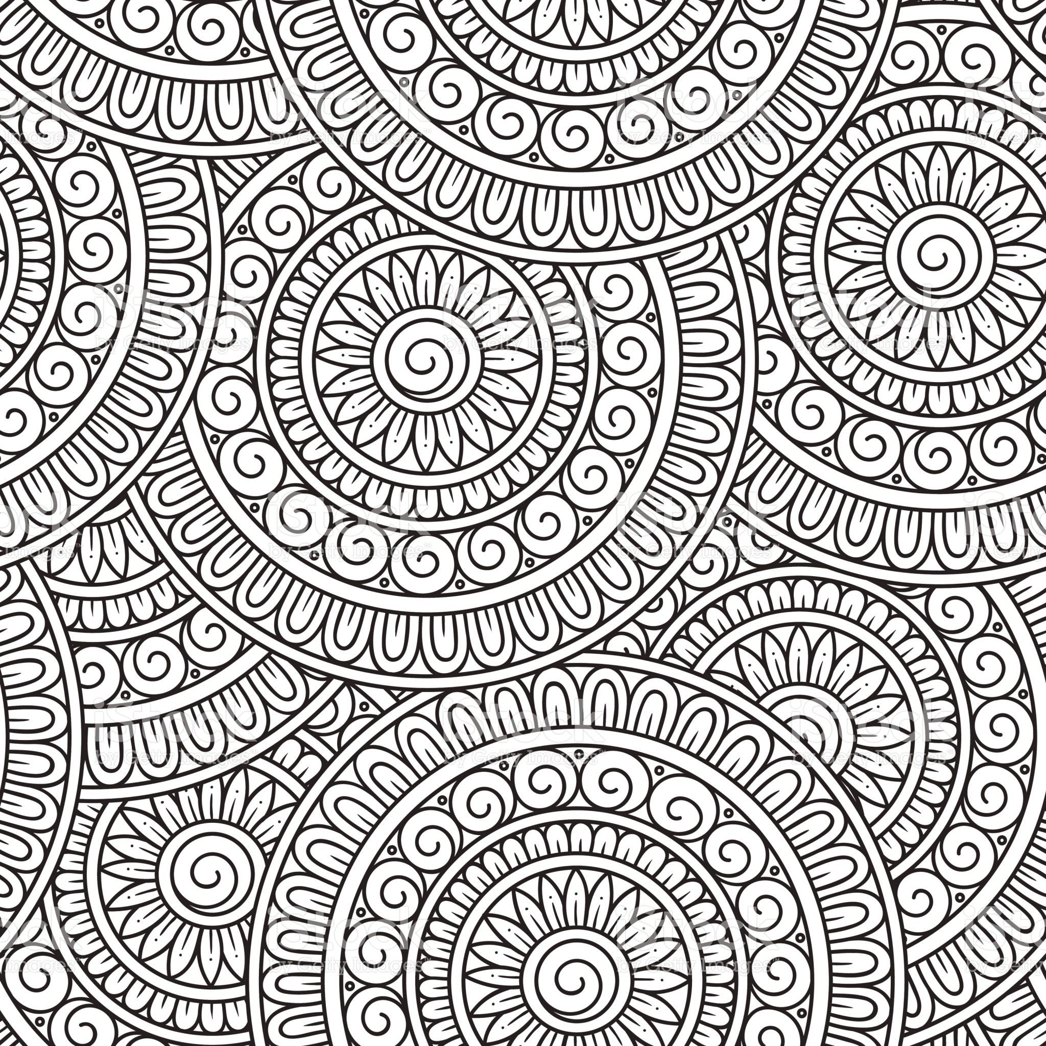 2048x2048 Doodle Background In Vector With Doodles, Flowers And Paisley