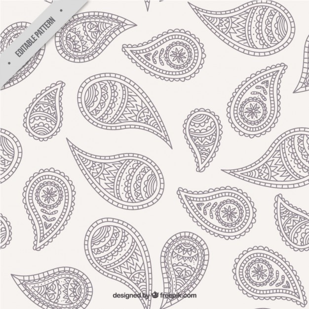 626x626 Paisley Background Design Vector Free Download