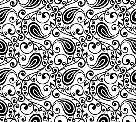 450x405 Seamless Paisley Vector Background Royalty Free Vector Graphics
