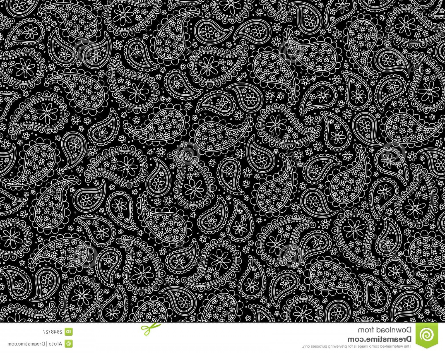 1560x1240 Black Paisley Vector Catchsplace