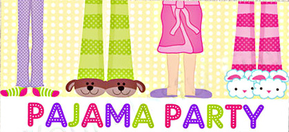 419x191 Pajama Party Clipart Group With Items