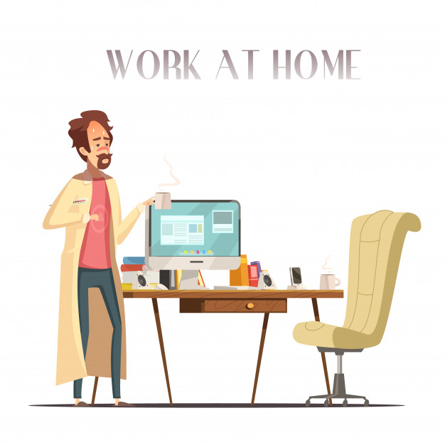 626x626 Sick Feverish Man With Thermometer Works