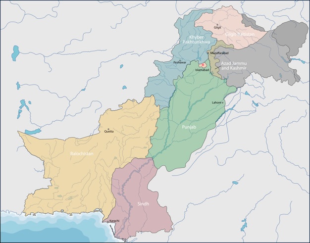 626x491 Pakistan Map Vectors, Photos And Free Download