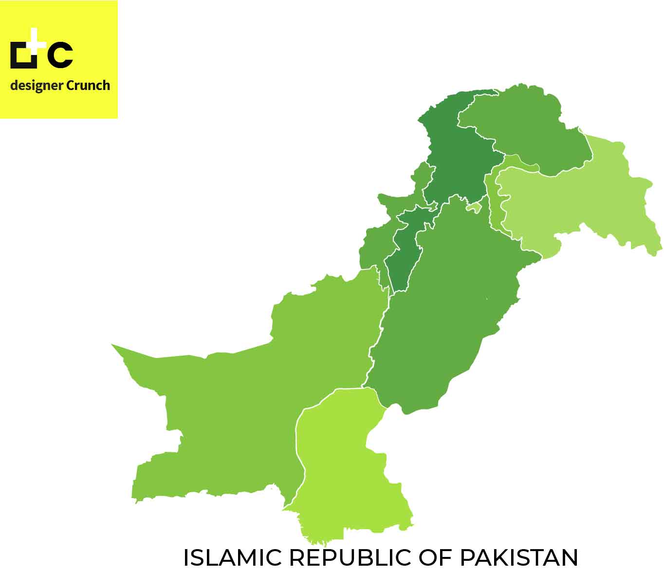 1364x1176 Complete Pakistan Map With Kashmir Vector