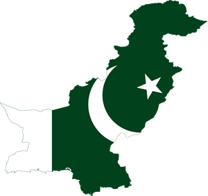 300x283 Flag Map Of Pakistan Logo Vector