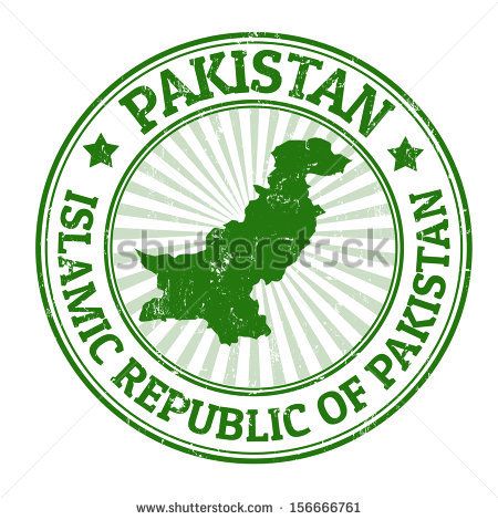 450x470 Grunge Rubber Stamp With The Name And Map Of Pakistan, Vector