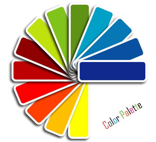 600x545 Color Palette Vector Graphics