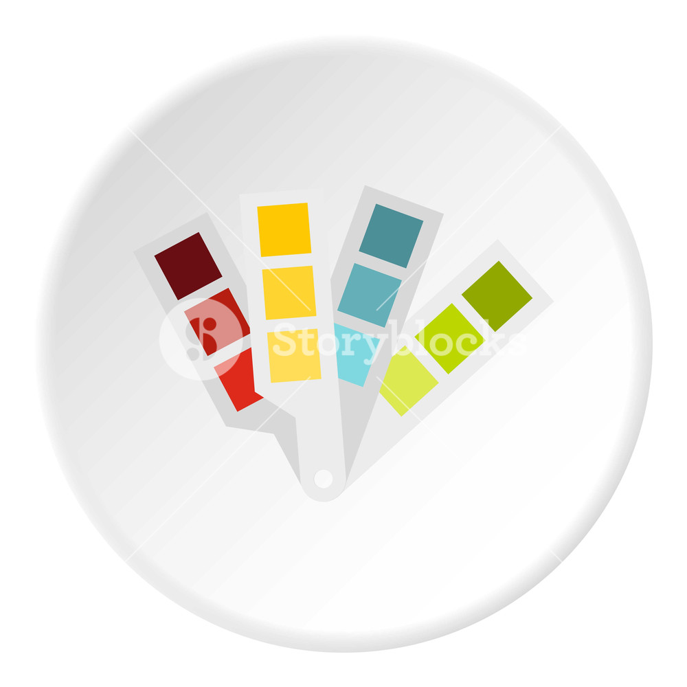 1000x1000 Color Palette Icon Flat Illustration Of Color Palette Vector Icon
