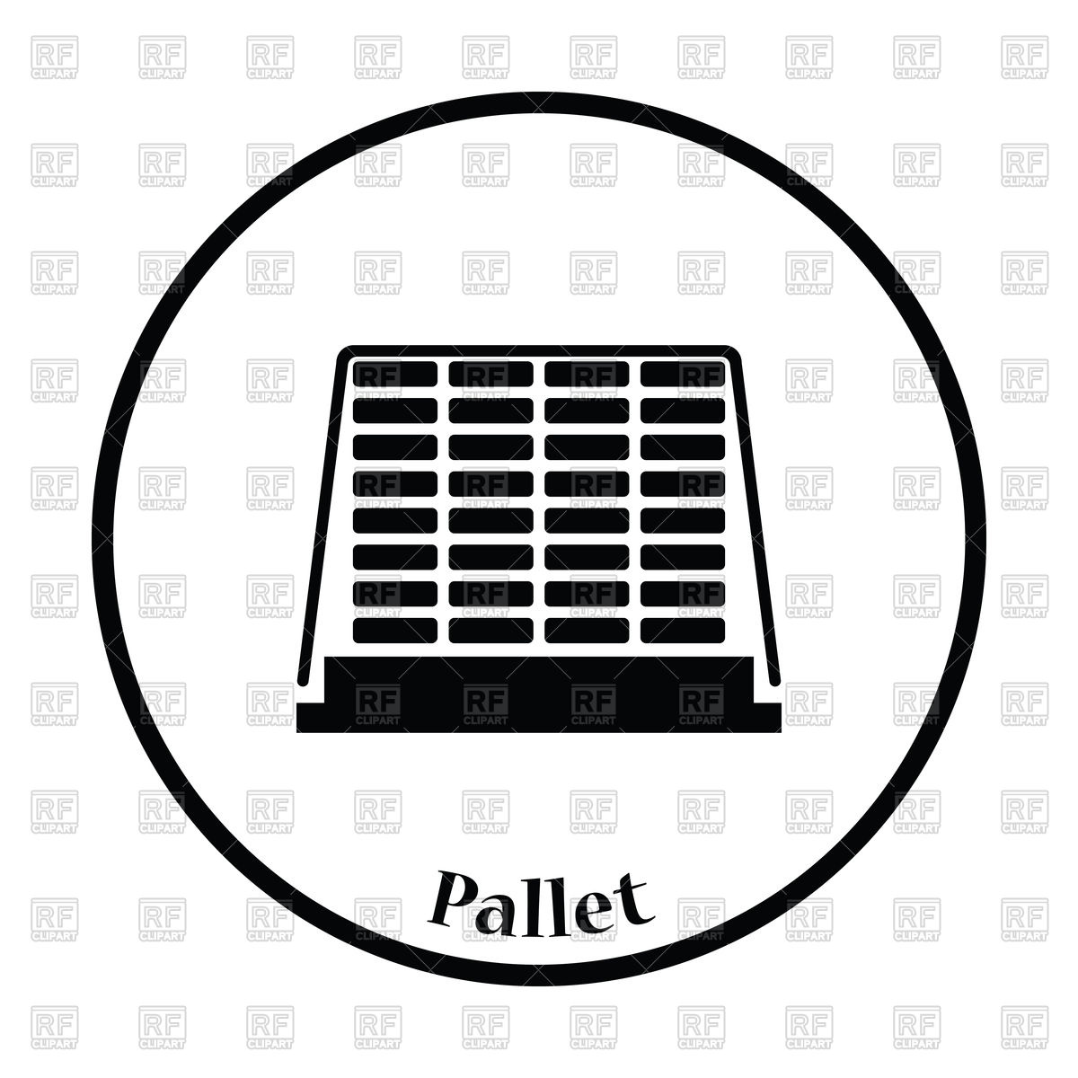1200x1200 Icon Of Construction Pallet Vector Image Of Icons And Emblems