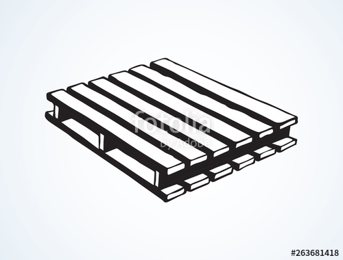 500x380 Pallet Vector Drawing Stock Image And Royalty Free Vector