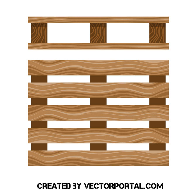 660x660 Wood Pallet Vector Graphic