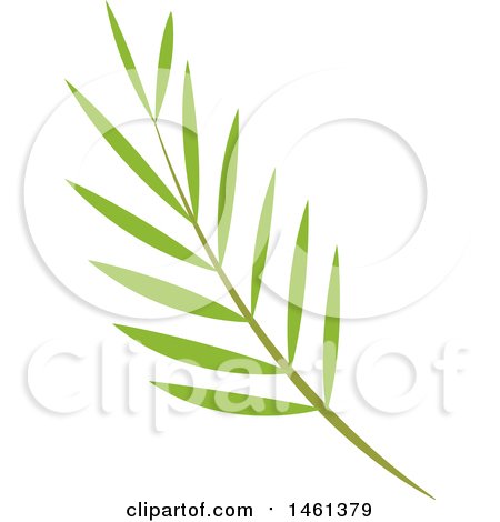 450x470 Clipart Of A Green Palm Branch