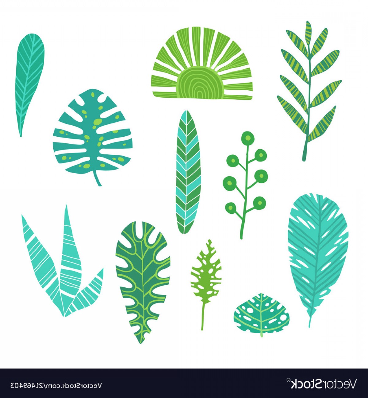 1200x1296 Tropical Leaves Summer Jungle Green Palm Leaf Vector Handandbeak