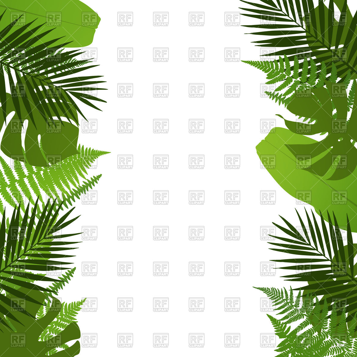 1200x1200 Tropical Leaves Background