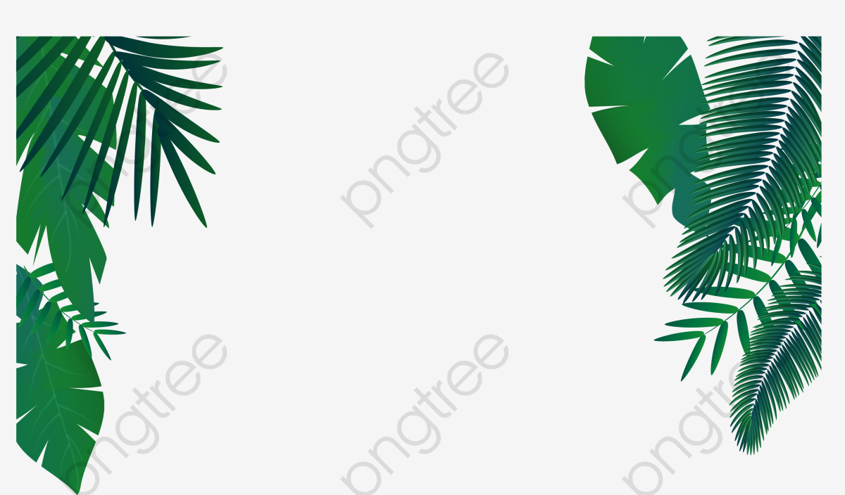 1200x704 Green Palm Leaf Decoration Vector, Palm Leaf Vector, Green Vector