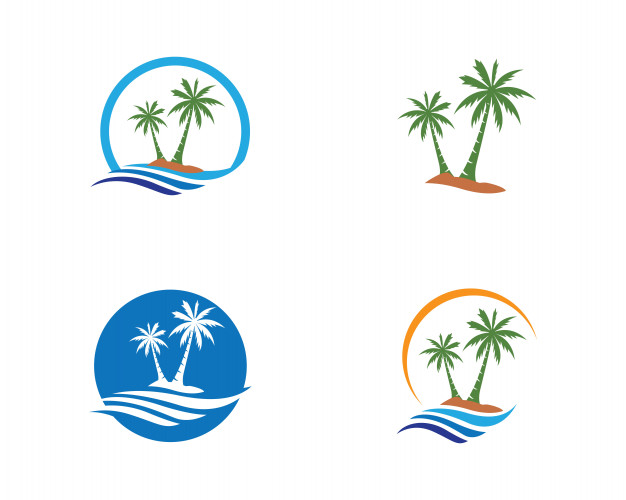 626x500 Palm Tree Logo Template Vector Premium Download