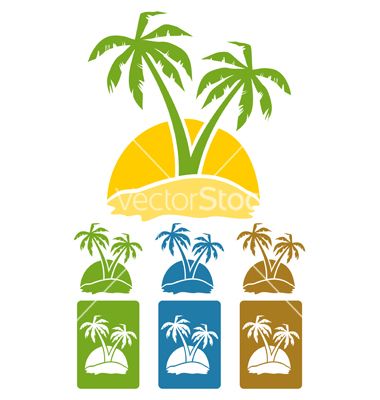380x400 Palm Tree Logo Vector Craft Fair Tree Logos, Beach Logo, Palm