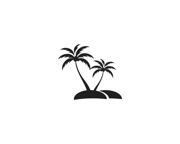 613x490 Palm Tree Summer Logo Template